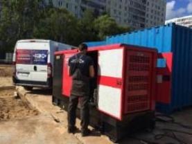 Обеспечиваем энергией стройки Москвы: сдали в аренду ДГУ 100 кВт